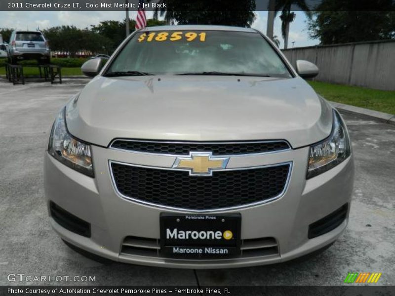 Gold Mist Metallic / Jet Black 2011 Chevrolet Cruze LT