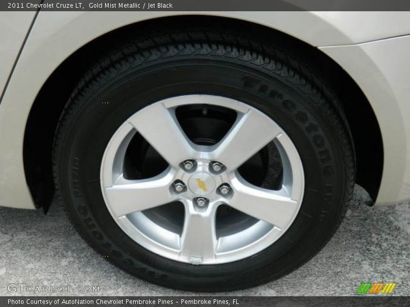 Gold Mist Metallic / Jet Black 2011 Chevrolet Cruze LT