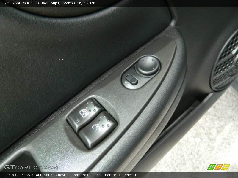 Storm Gray / Black 2006 Saturn ION 3 Quad Coupe