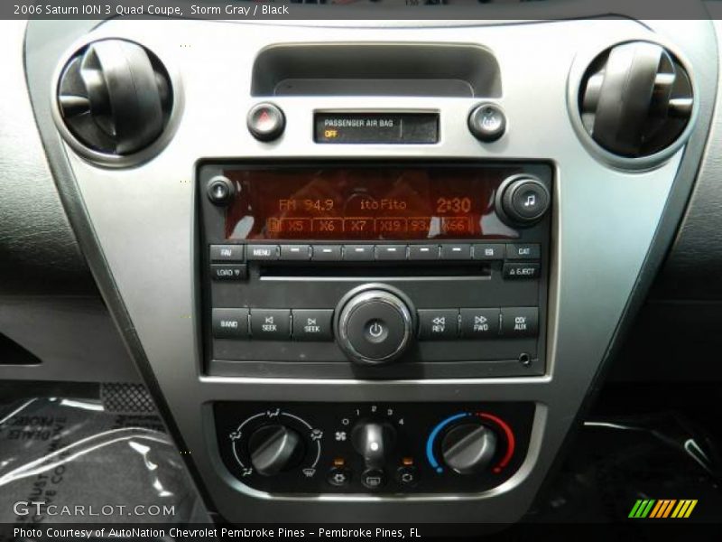 Controls of 2006 ION 3 Quad Coupe