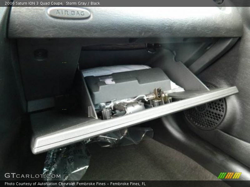 Storm Gray / Black 2006 Saturn ION 3 Quad Coupe