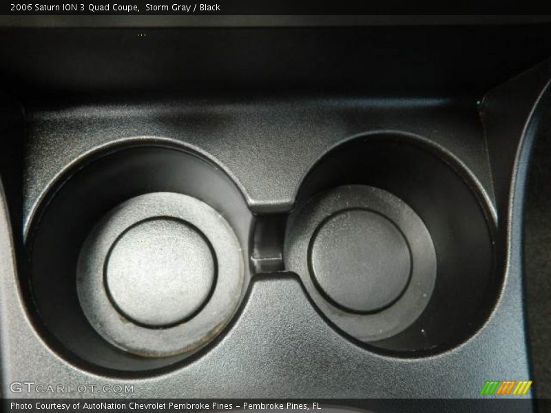 Storm Gray / Black 2006 Saturn ION 3 Quad Coupe