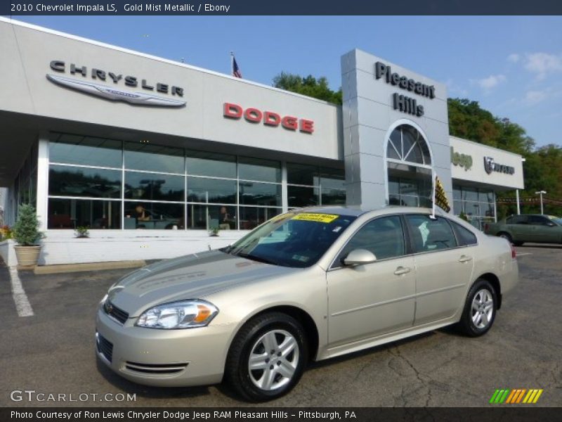 Gold Mist Metallic / Ebony 2010 Chevrolet Impala LS