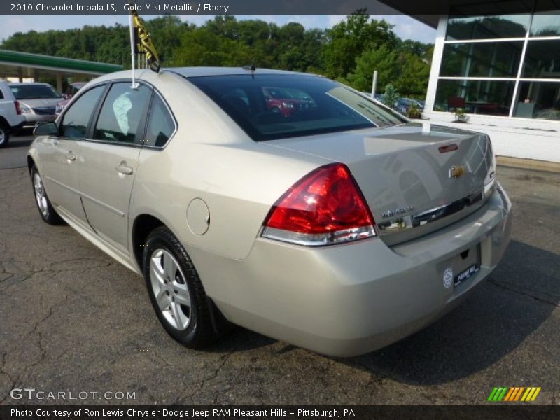 Gold Mist Metallic / Ebony 2010 Chevrolet Impala LS