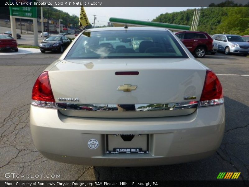 Gold Mist Metallic / Ebony 2010 Chevrolet Impala LS