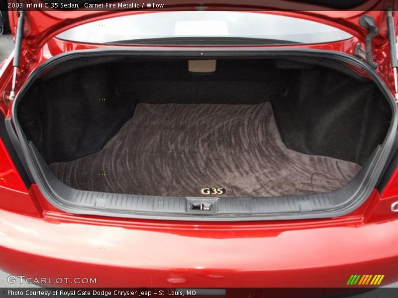 Garnet Fire Metallic / Willow 2003 Infiniti G 35 Sedan