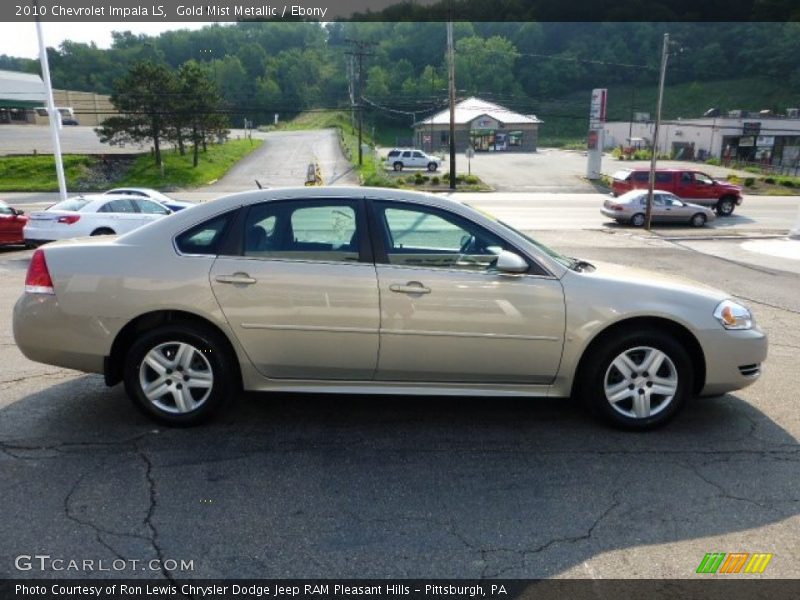 Gold Mist Metallic / Ebony 2010 Chevrolet Impala LS