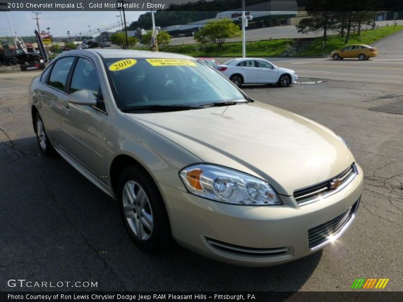 Gold Mist Metallic / Ebony 2010 Chevrolet Impala LS