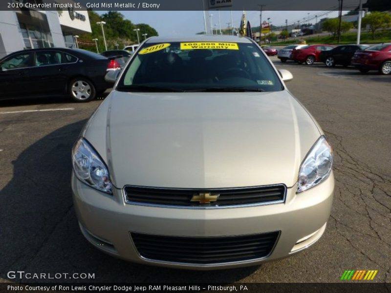 Gold Mist Metallic / Ebony 2010 Chevrolet Impala LS