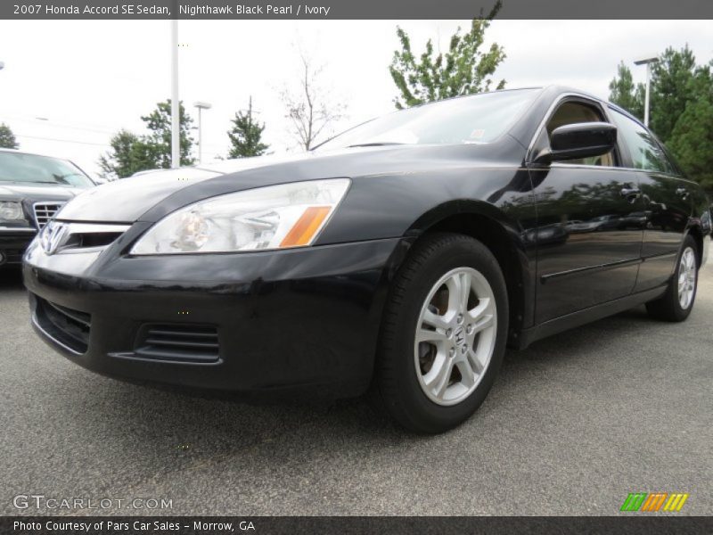 Nighthawk Black Pearl / Ivory 2007 Honda Accord SE Sedan