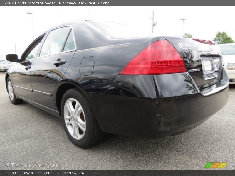 Nighthawk Black Pearl / Ivory 2007 Honda Accord SE Sedan