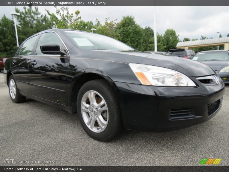 Nighthawk Black Pearl / Ivory 2007 Honda Accord SE Sedan
