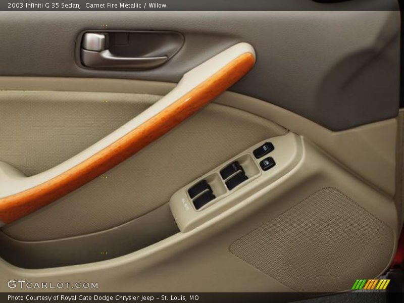 Garnet Fire Metallic / Willow 2003 Infiniti G 35 Sedan