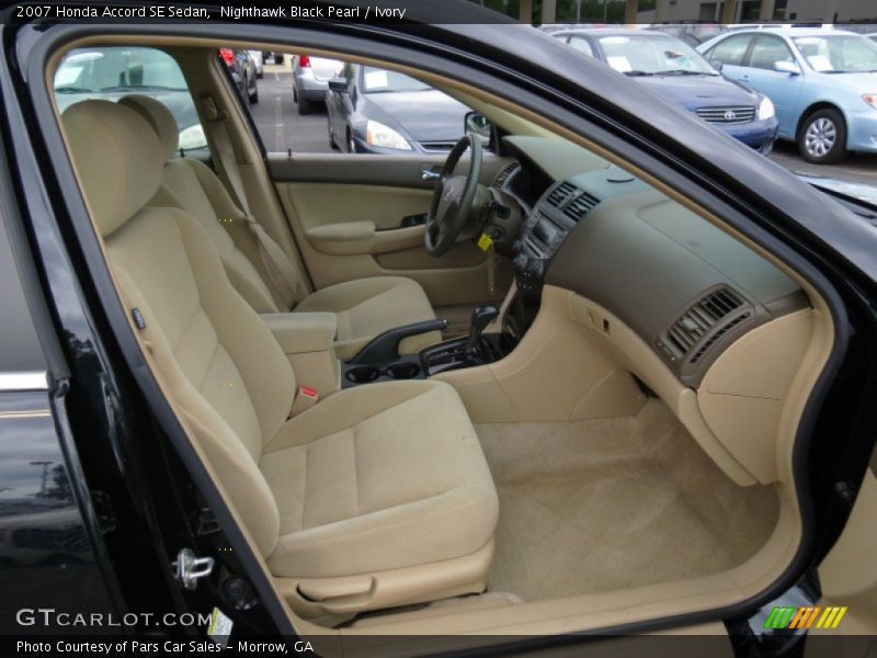 Nighthawk Black Pearl / Ivory 2007 Honda Accord SE Sedan