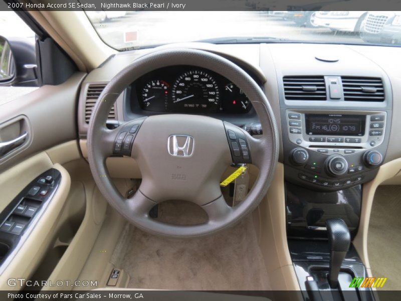Nighthawk Black Pearl / Ivory 2007 Honda Accord SE Sedan