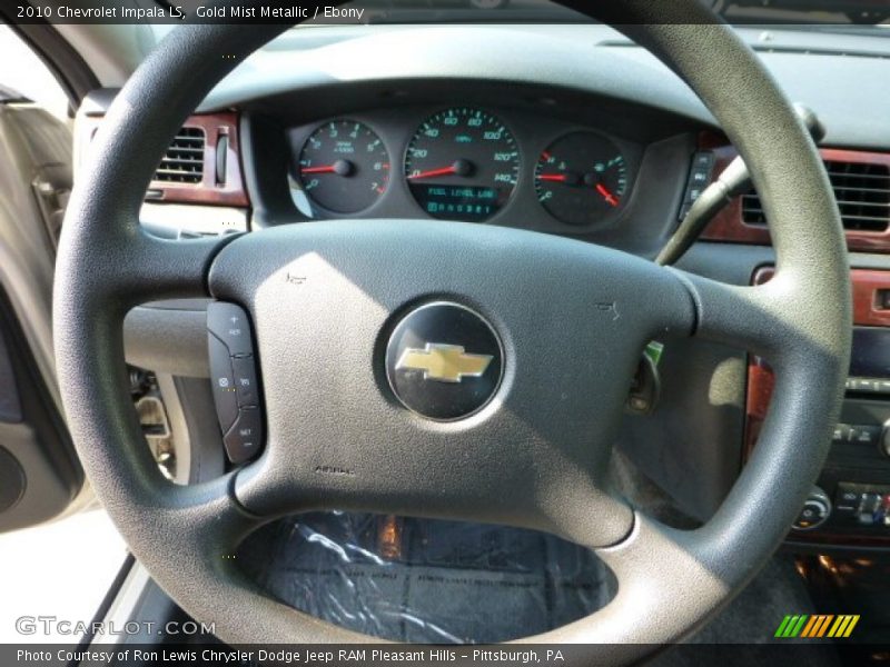 Gold Mist Metallic / Ebony 2010 Chevrolet Impala LS