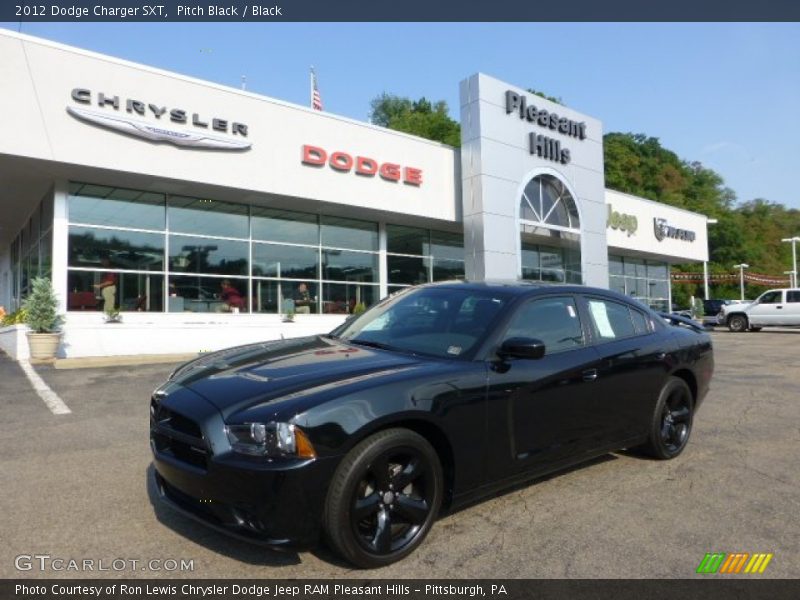 Pitch Black / Black 2012 Dodge Charger SXT
