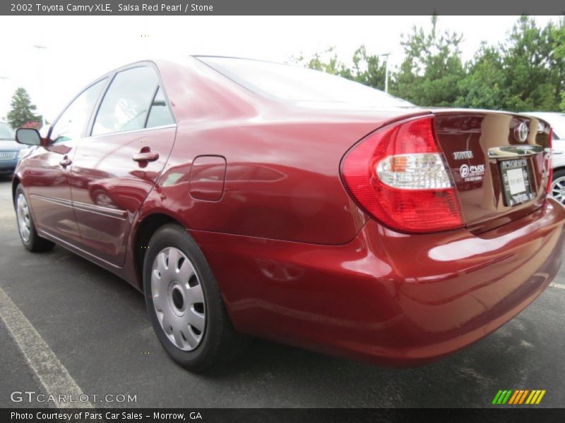 Salsa Red Pearl / Stone 2002 Toyota Camry XLE