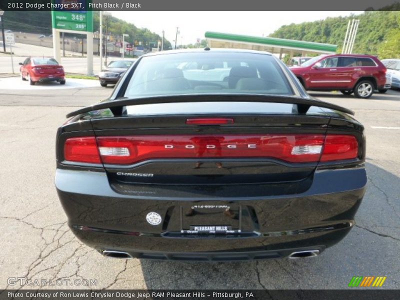 Pitch Black / Black 2012 Dodge Charger SXT