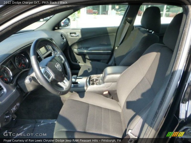 Pitch Black / Black 2012 Dodge Charger SXT