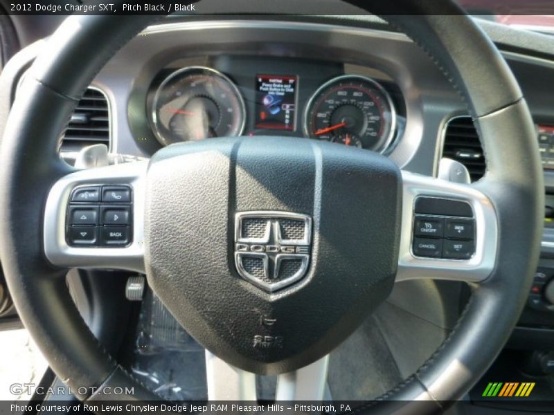 Pitch Black / Black 2012 Dodge Charger SXT