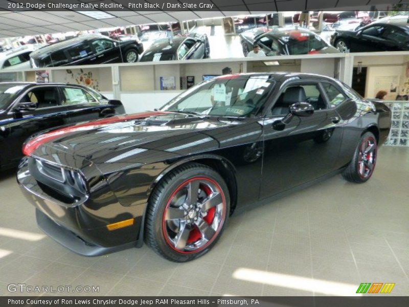 Pitch Black / Dark Slate Gray 2012 Dodge Challenger Rallye Redline