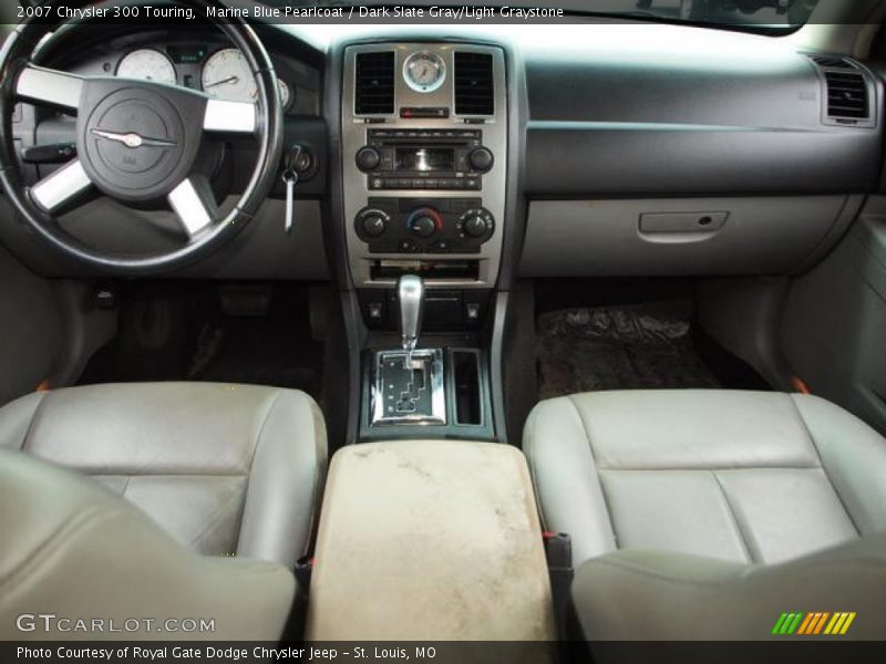 Marine Blue Pearlcoat / Dark Slate Gray/Light Graystone 2007 Chrysler 300 Touring