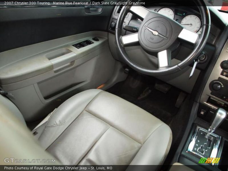 Marine Blue Pearlcoat / Dark Slate Gray/Light Graystone 2007 Chrysler 300 Touring