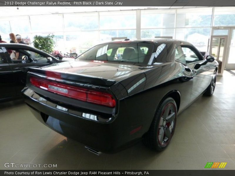 Pitch Black / Dark Slate Gray 2012 Dodge Challenger Rallye Redline