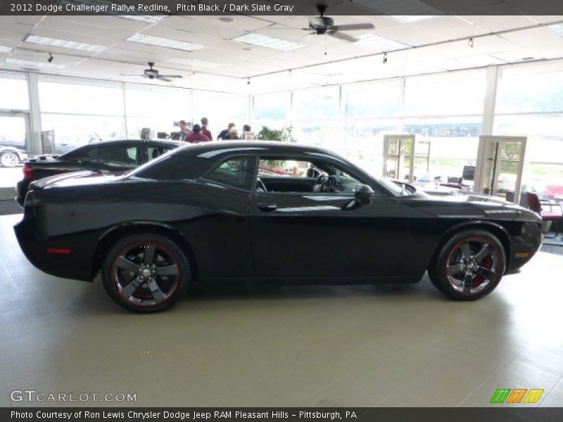 Pitch Black / Dark Slate Gray 2012 Dodge Challenger Rallye Redline