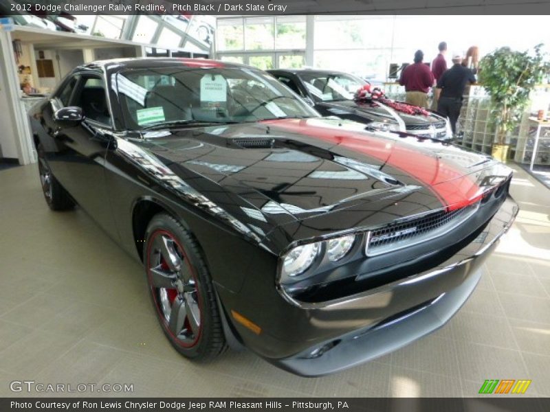 Pitch Black / Dark Slate Gray 2012 Dodge Challenger Rallye Redline