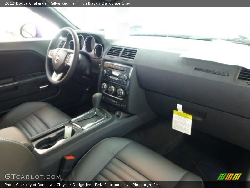 Pitch Black / Dark Slate Gray 2012 Dodge Challenger Rallye Redline