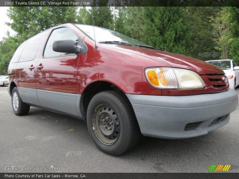 Vintage Red Pearl / Oak 2002 Toyota Sienna CE