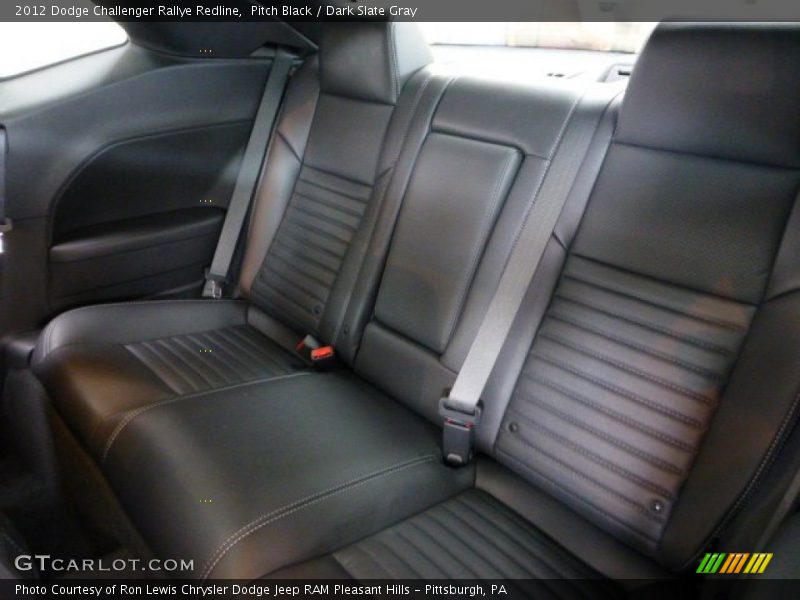 Rear Seat of 2012 Challenger Rallye Redline