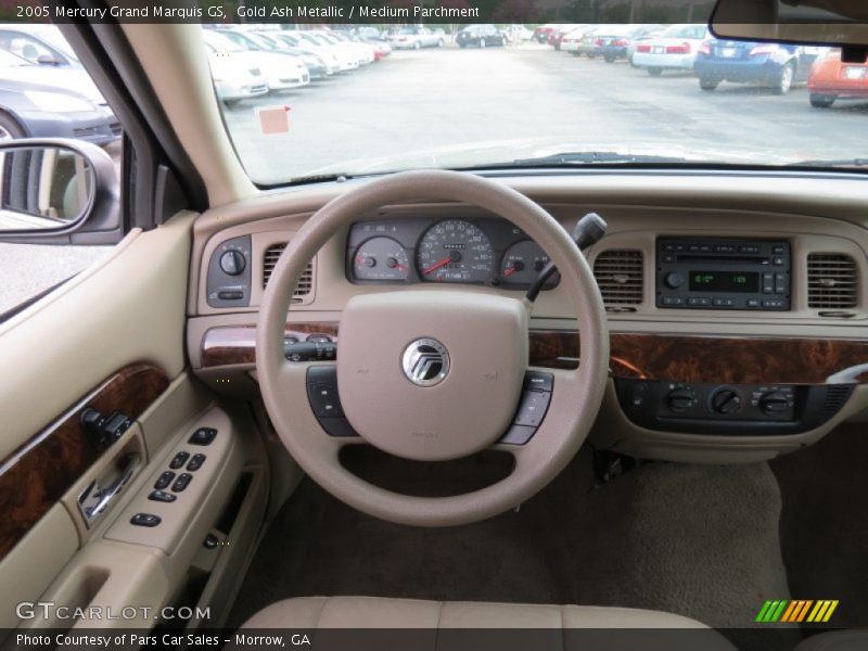 Gold Ash Metallic / Medium Parchment 2005 Mercury Grand Marquis GS