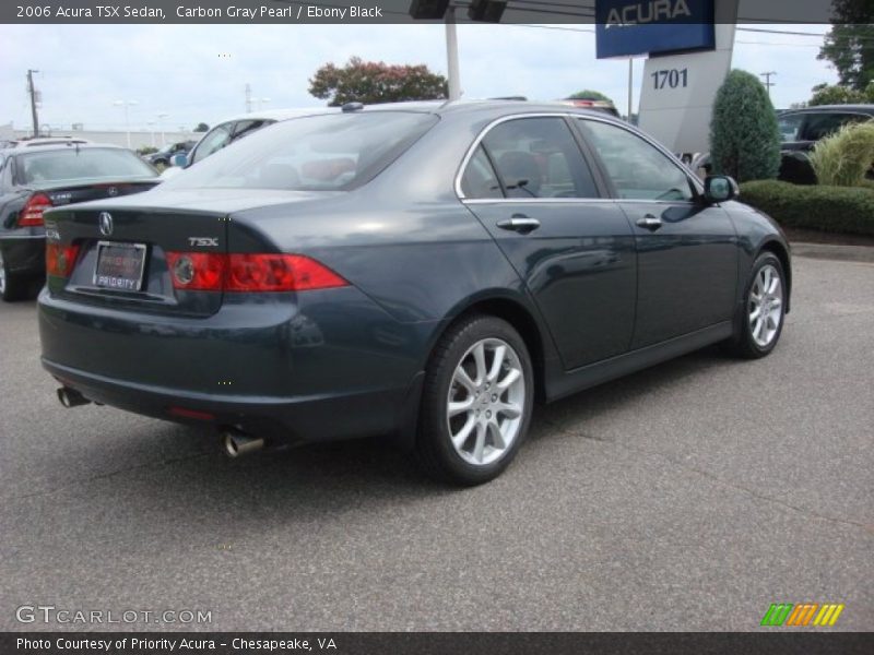 Carbon Gray Pearl / Ebony Black 2006 Acura TSX Sedan