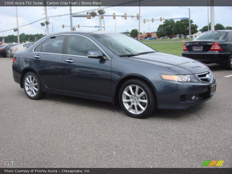 Carbon Gray Pearl / Ebony Black 2006 Acura TSX Sedan
