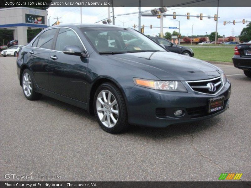 Carbon Gray Pearl / Ebony Black 2006 Acura TSX Sedan