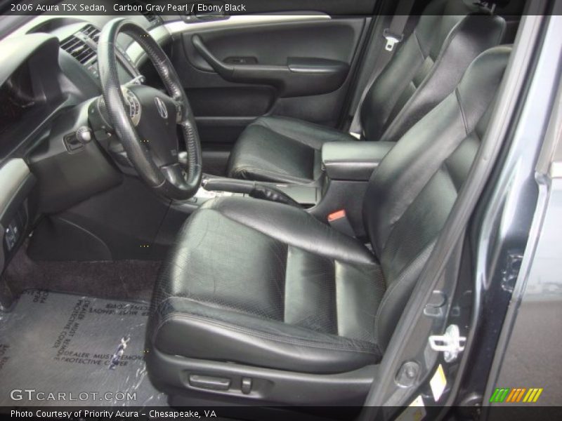 Carbon Gray Pearl / Ebony Black 2006 Acura TSX Sedan