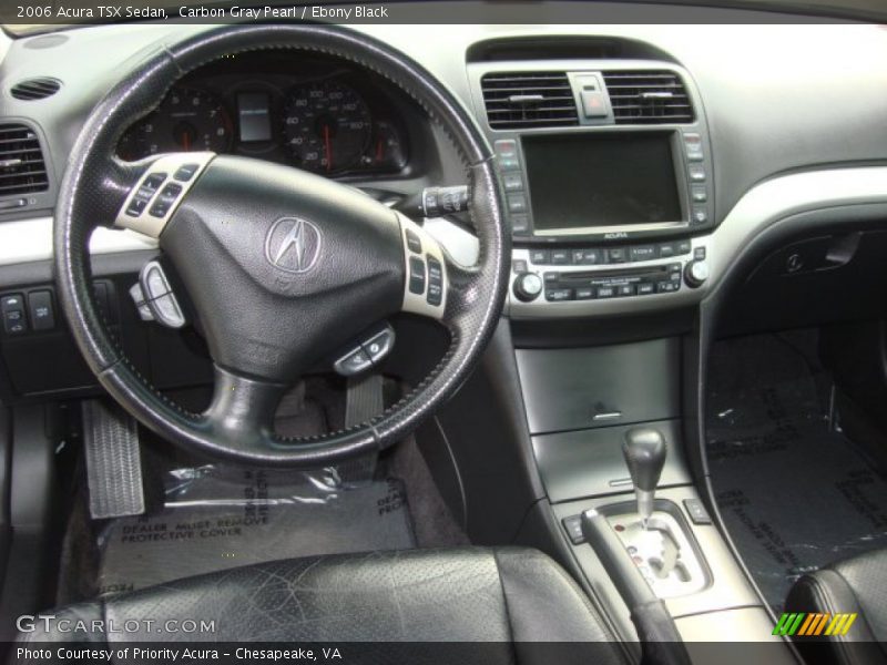 Carbon Gray Pearl / Ebony Black 2006 Acura TSX Sedan