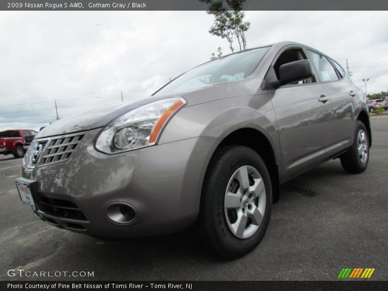 Gotham Gray / Black 2009 Nissan Rogue S AWD