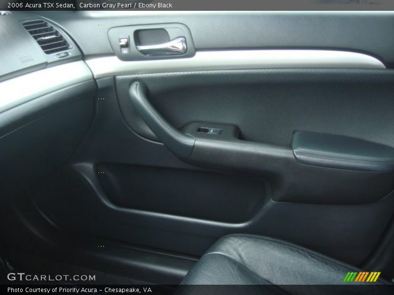 Carbon Gray Pearl / Ebony Black 2006 Acura TSX Sedan