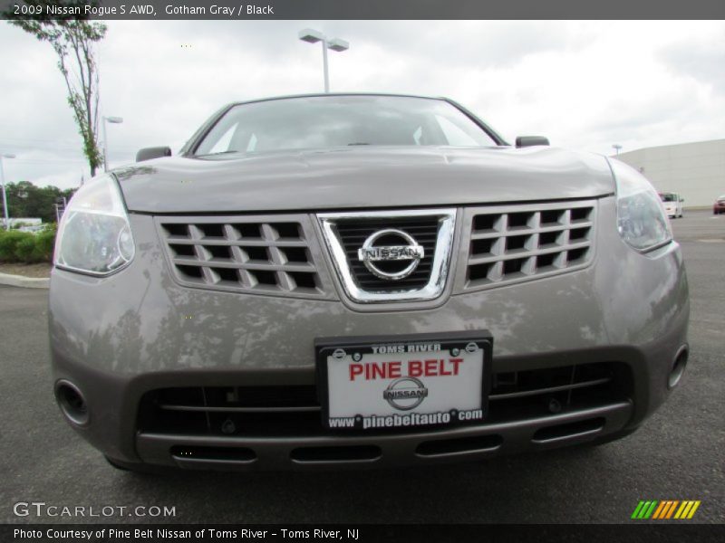 Gotham Gray / Black 2009 Nissan Rogue S AWD