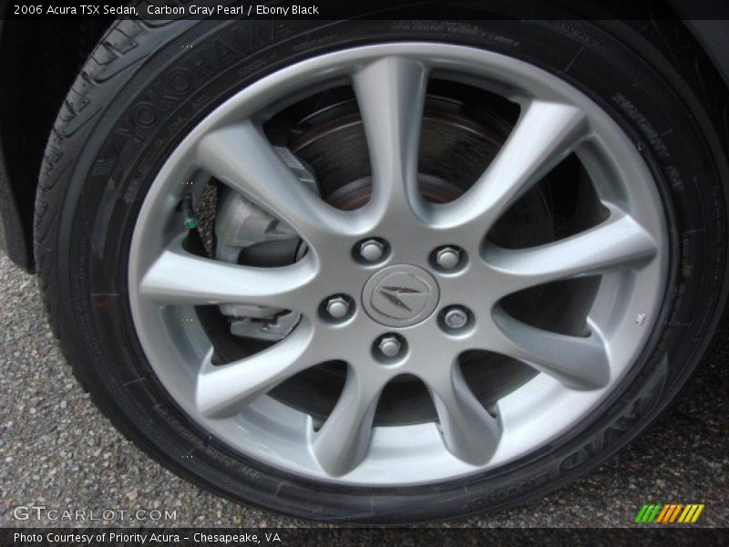 Carbon Gray Pearl / Ebony Black 2006 Acura TSX Sedan