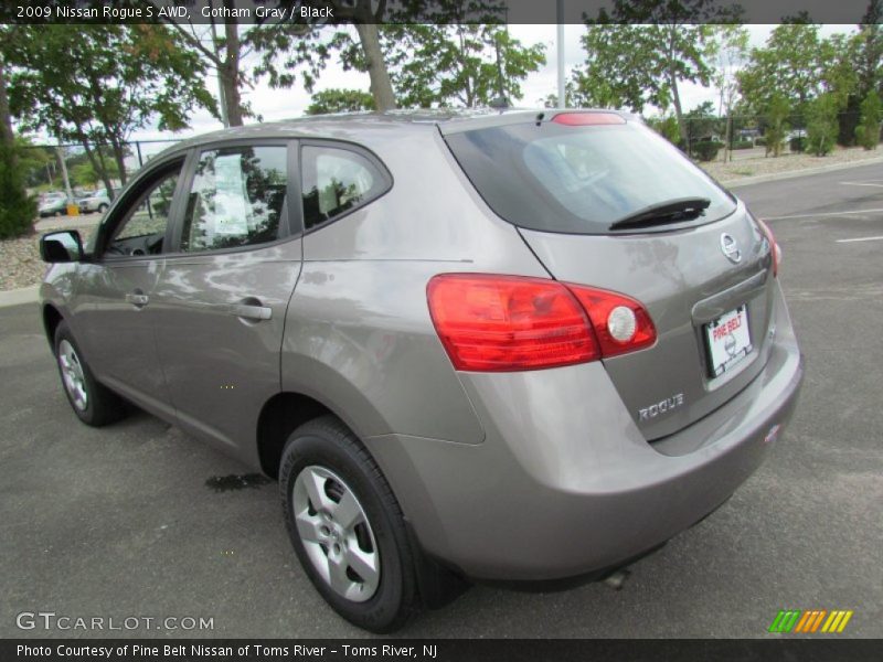Gotham Gray / Black 2009 Nissan Rogue S AWD
