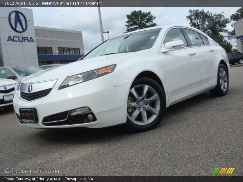 Bellanova White Pearl / Parchment 2012 Acura TL 3.5