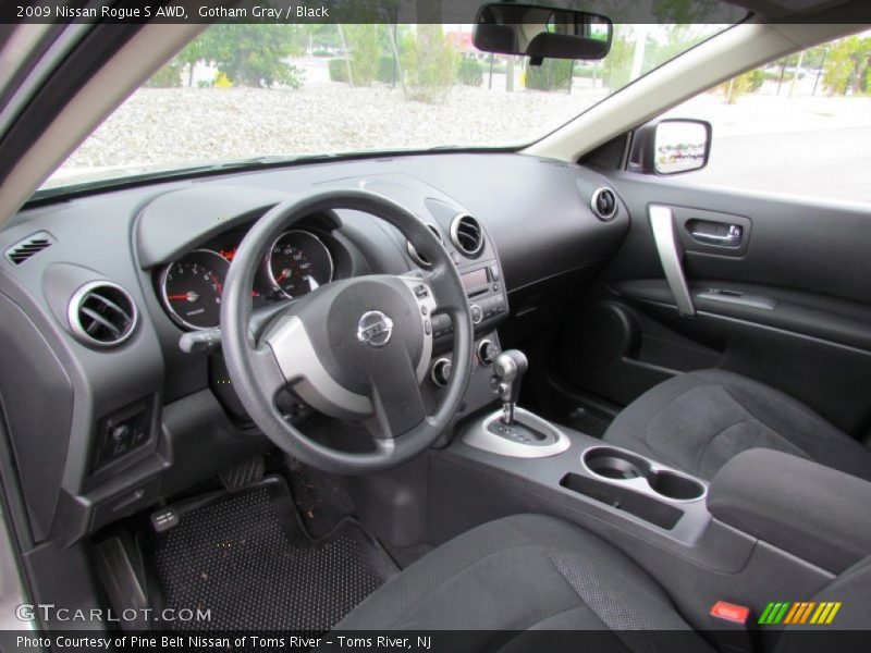 Gotham Gray / Black 2009 Nissan Rogue S AWD