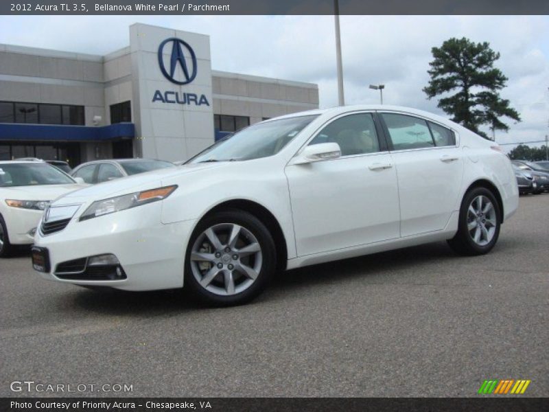 Bellanova White Pearl / Parchment 2012 Acura TL 3.5