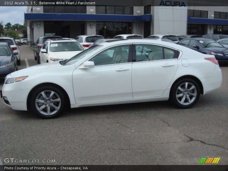 Bellanova White Pearl / Parchment 2012 Acura TL 3.5