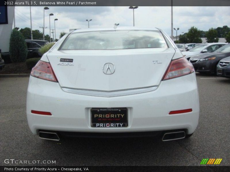Bellanova White Pearl / Parchment 2012 Acura TL 3.5